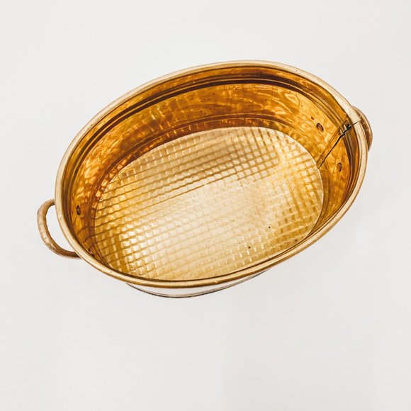 Mini Brass Decorative Metal Bin Plants + Decor - Picture 5 of 6